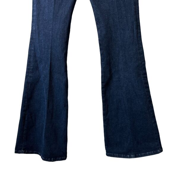 FRAME Denim New Le One Flare Keller High Rise Jeans Dark Wash Womens 2 Boho Y2k - Picture 5 of 11